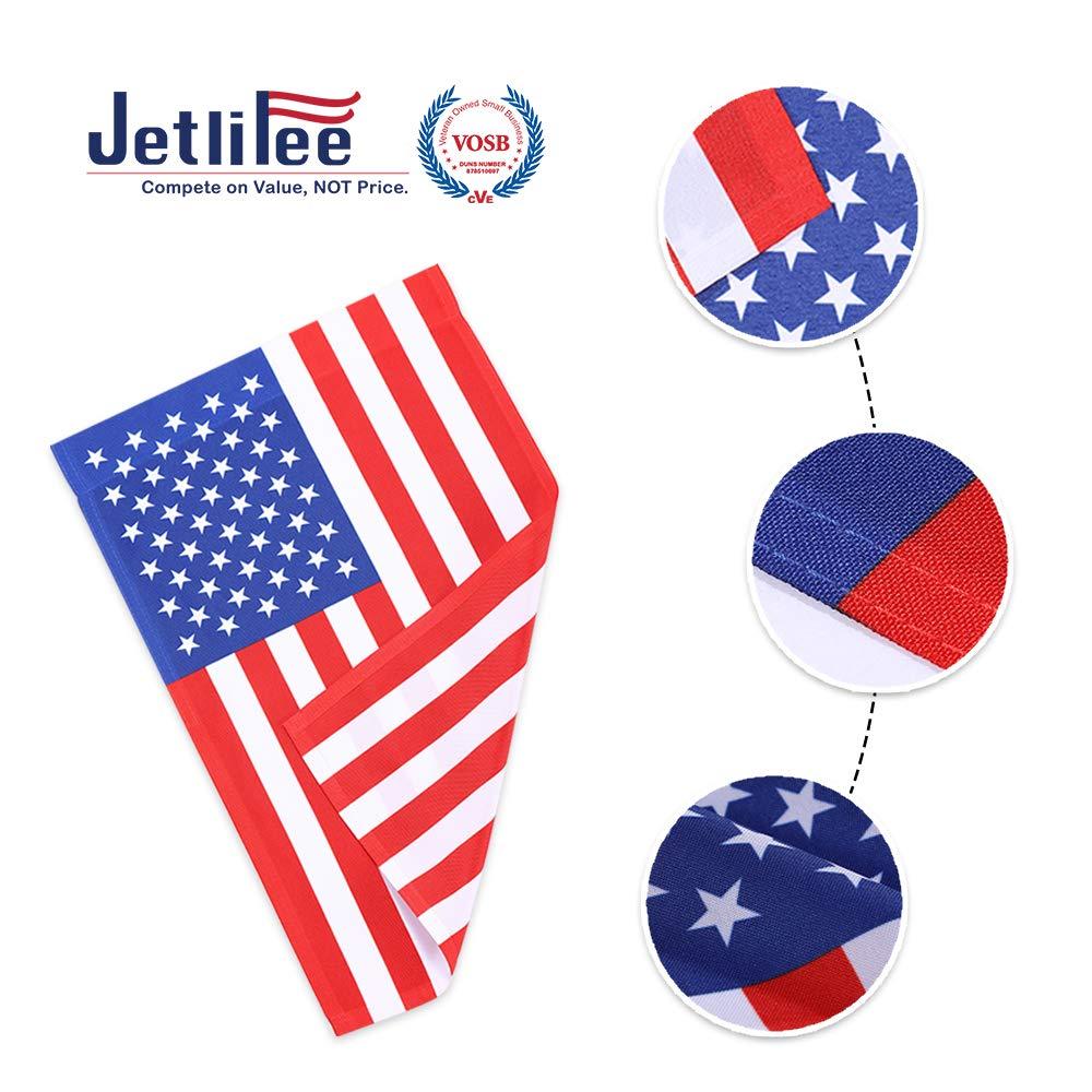 Jetlifee 18x12.5 IN American Garden Flag (Without Pole) - Jetlifee