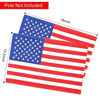 Jetlifee 18x12.5 IN American Garden Flag (Without Pole) - Jetlifee