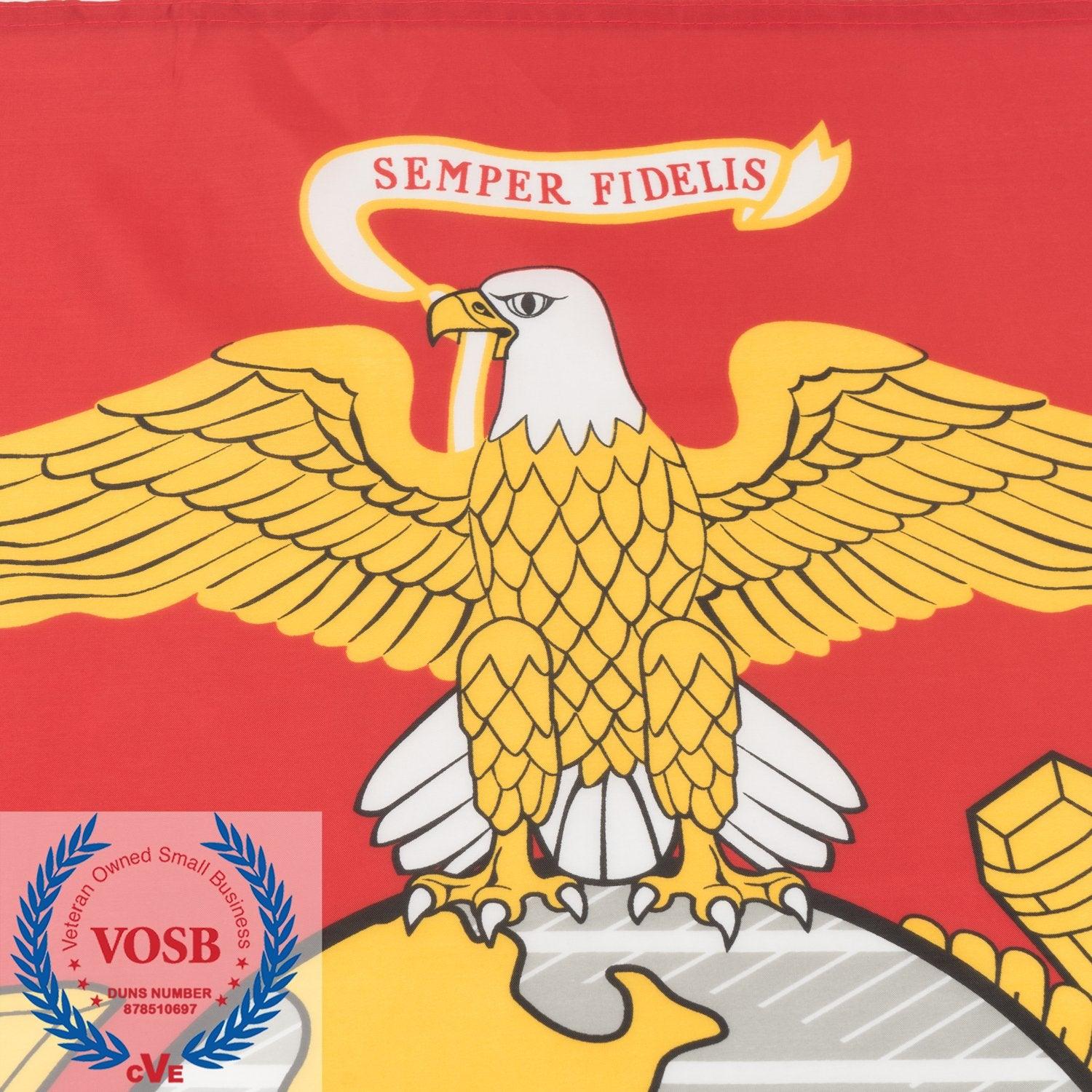 Jetlifee 3x5 Ft Printed Breeze Marine Corps Flag - Jetlifee