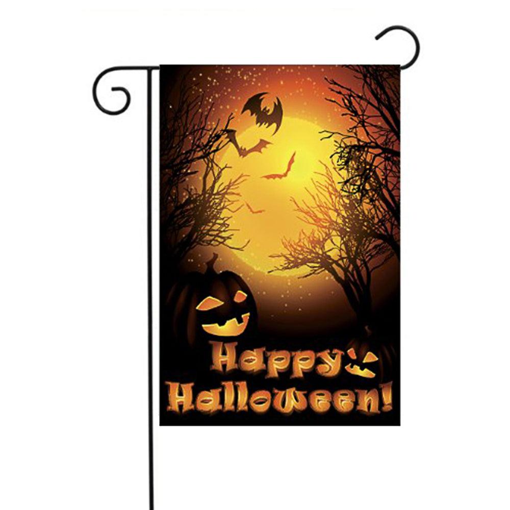 Jetlifee Halloween Full Moon Raven Garden Flag - Jetlifee