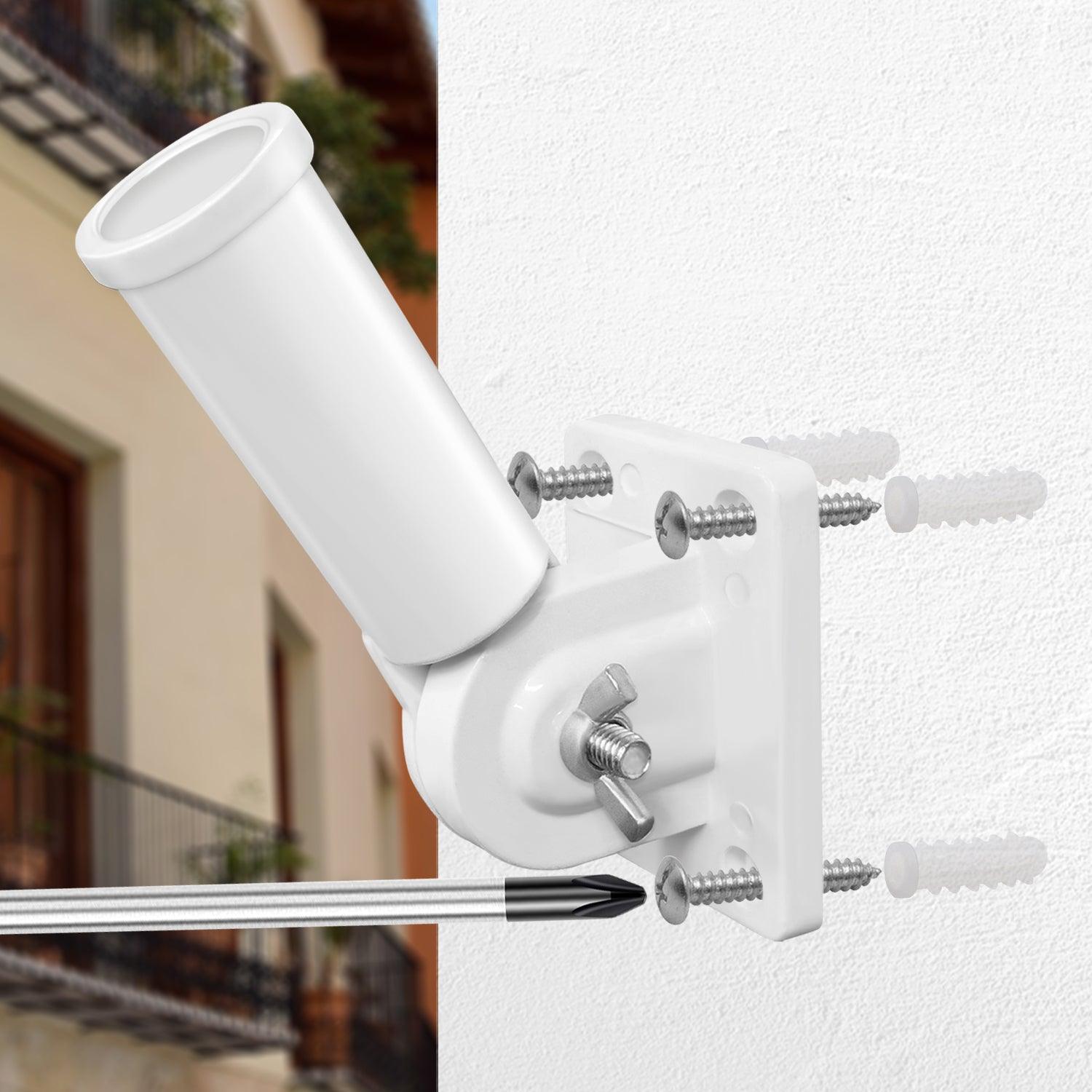 Jetlifee Multi Position Flagpole Mounting Bracket Rust Free Two Colors Available - Jetlifee