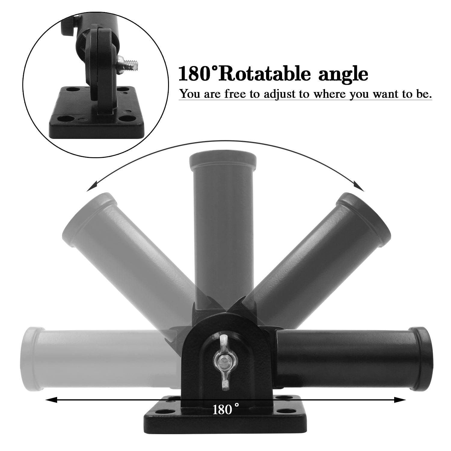 Jetlifee Multi Position Flagpole Mounting Bracket Rust Free Two Colors Available - Jetlifee