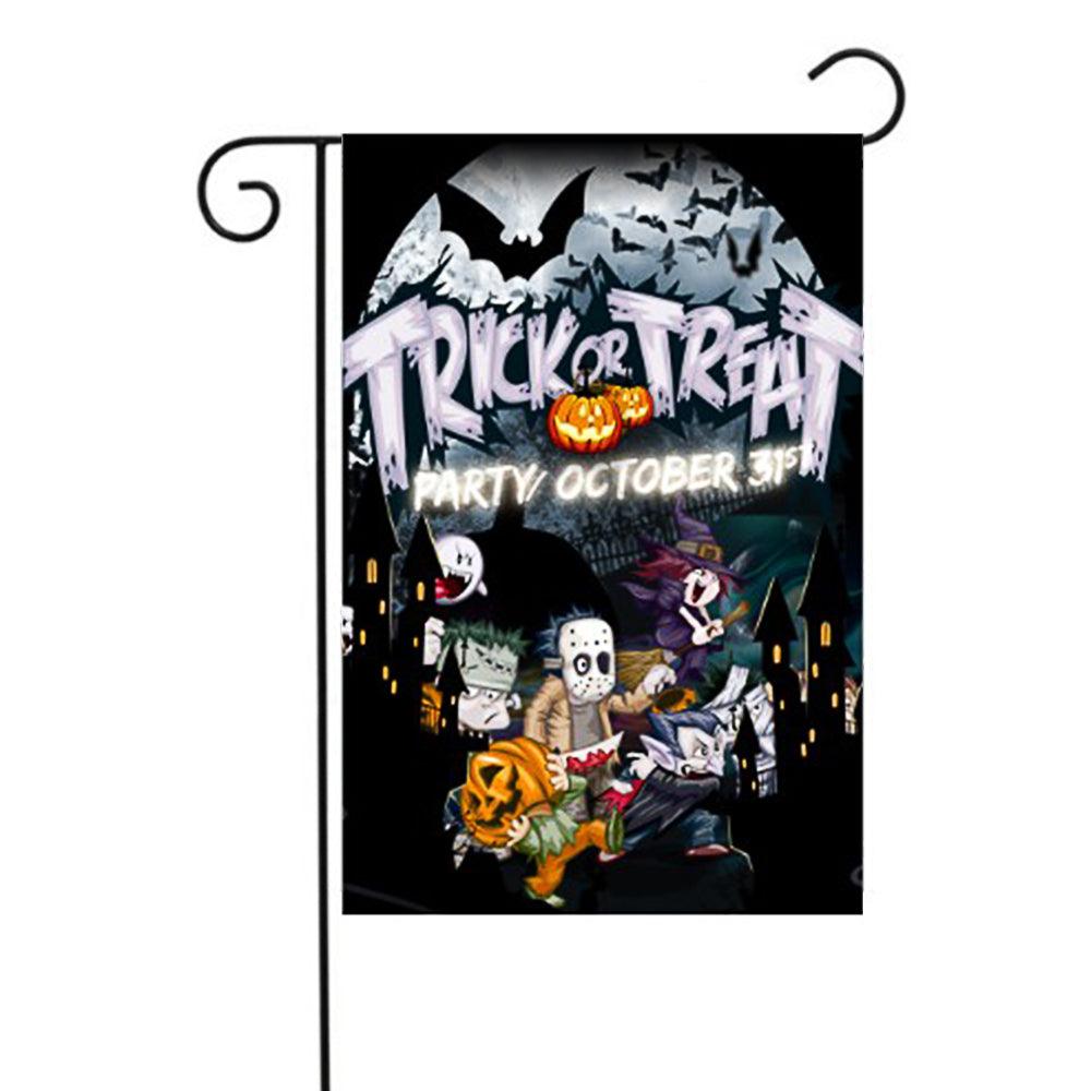 Jetlifee Trick or Treat Candy Skull Garden Flag - Jetlifee