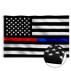 3×5 Ft Embroidery Thin Blue Line Thin Red Line Flag Made In USA