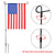 Garden Flag Stand by U.S. Veterans Owned Biz. Premium Garden Flag Pole Holder Metal Powder-Coated Weather-Proof Paint - jetlifee