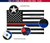 3×5 Ft Embroidery Thin Blue Line Thin Red Line Flag Made In USA