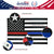 3x5 Ft Thin Blue Line Thin Red Line Flag Embroidered Stars Proud to be a Police and Fire Officer - jetlifee